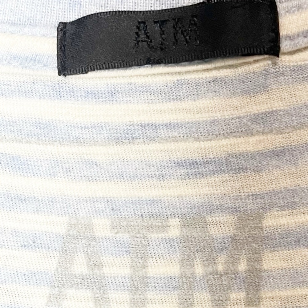 ATM Anthony Thomas Melillo blue and white striped tank maxi dress size Medium - Picture 8 of 9